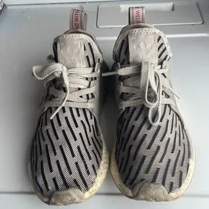 Adidas NMD XR1 Zebra Running shoes the brand with a three stripes size 8 1/2 8.5 Adidas NMD R1 Primeknit Zebra Sashiko White Sneakers Shoes  main image 3